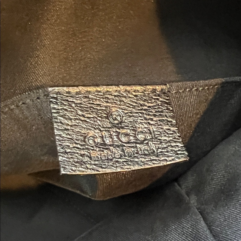 Gucci Black Tote with Red and Green Straps - Picture 5 of 12